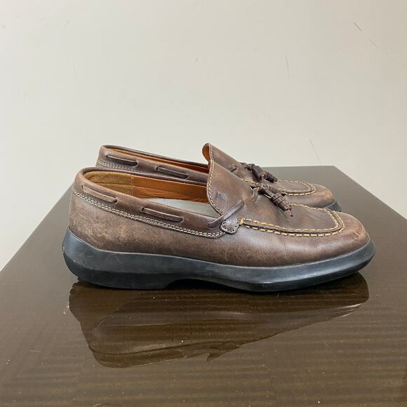 Tod's Leather Tassel Driver Loafers Women's 35.5 US 5 - Picture 3 of 10